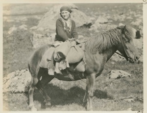 Image: Iceland girl on horse